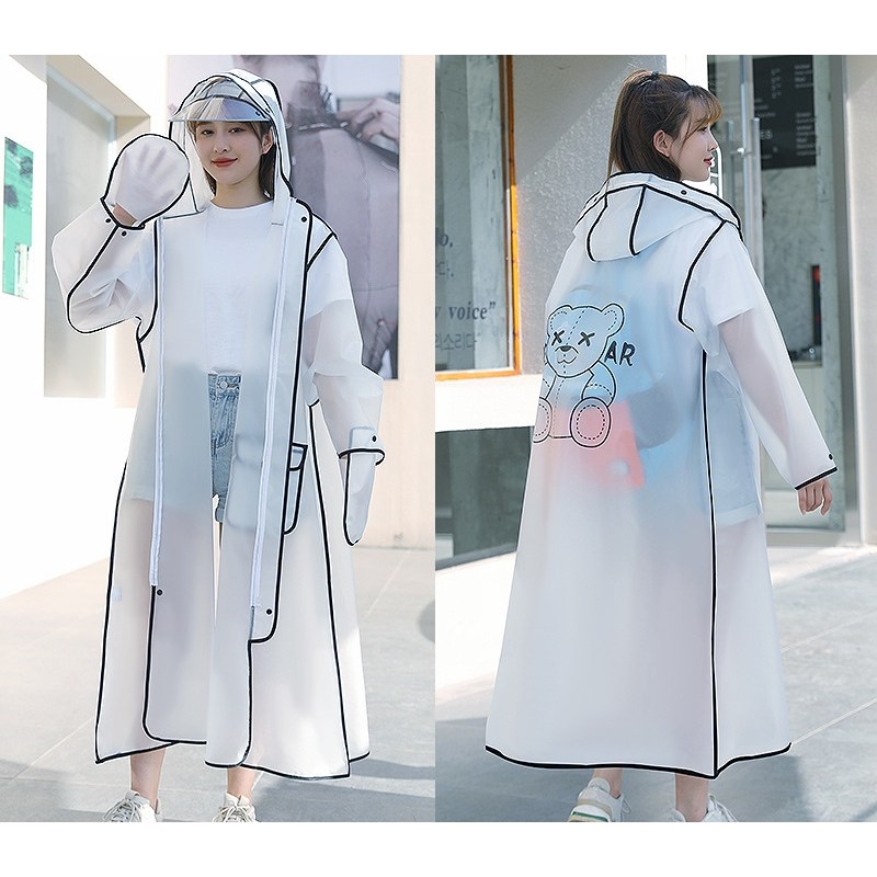 NY20 비완벽 차단 고탄력 투명챙 길고 베이직한 오버핏 레인코트 다회용 EVA커플우의 19,800원