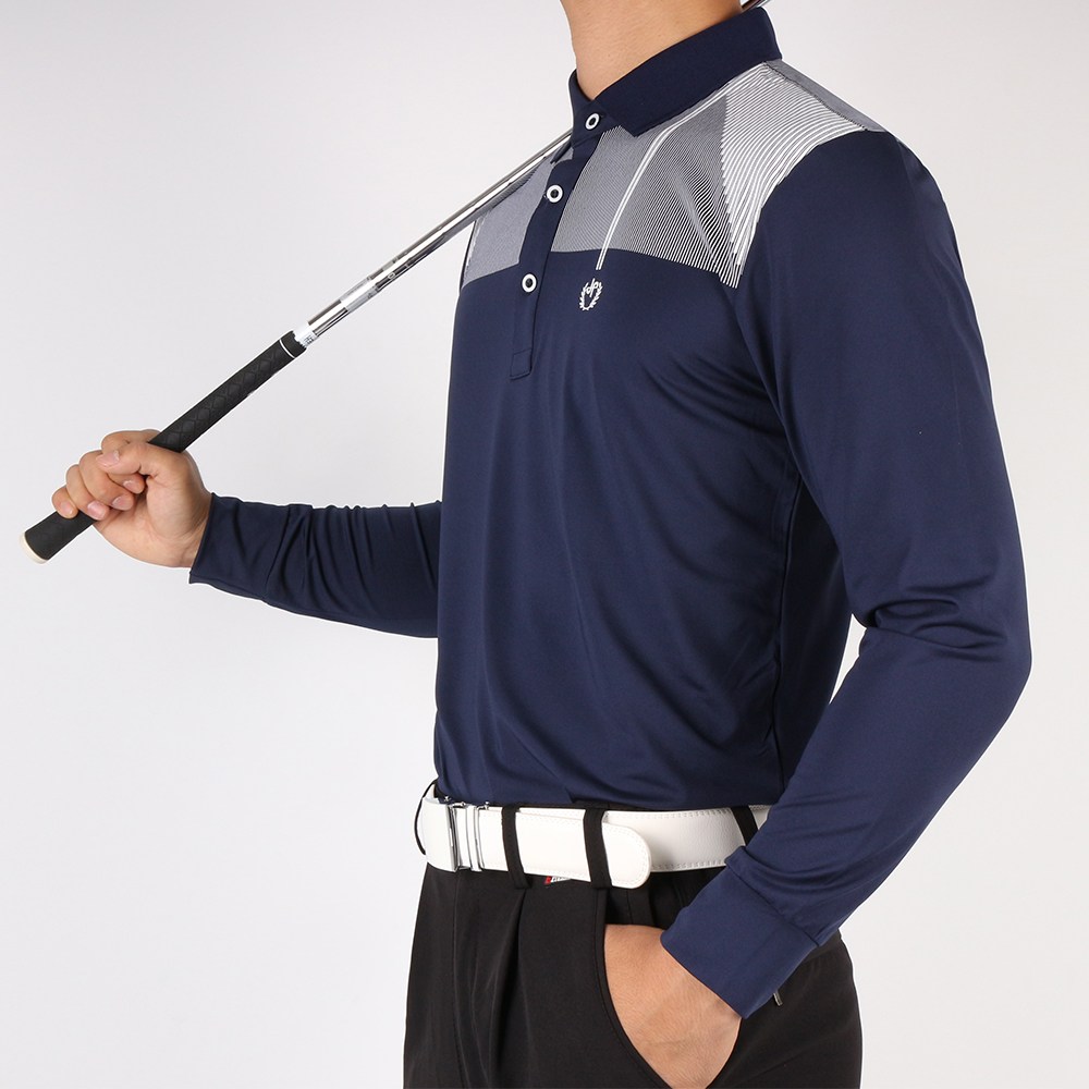 GTM 쟌피엘(정품) 남성 프리미엄 골프 스판카라티 긴팔 카라넥 티셔츠 국내제작 프린트 골프웨어 스포츠 30,400원