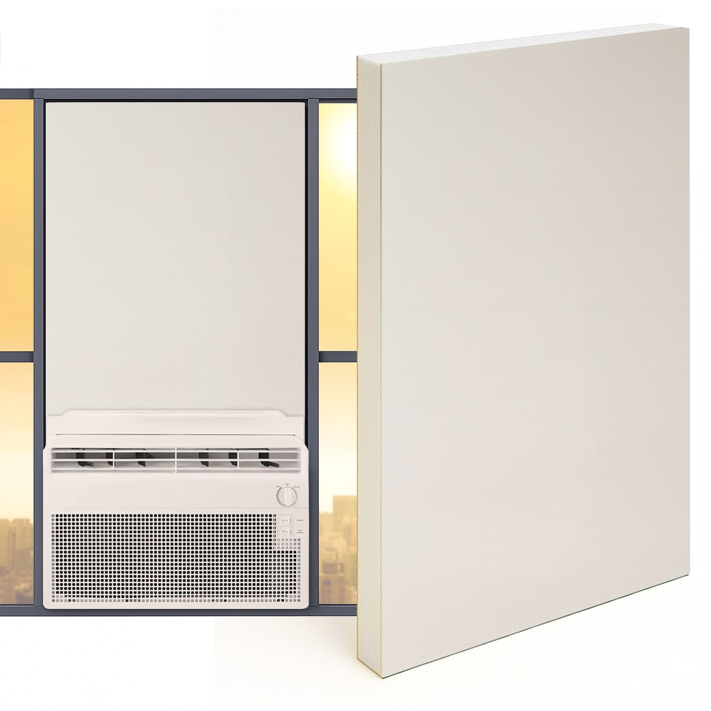 창문형에어컨 가림막 창문가리개 백색스티로폼 단열재 간편설치 맞춤제작 180원