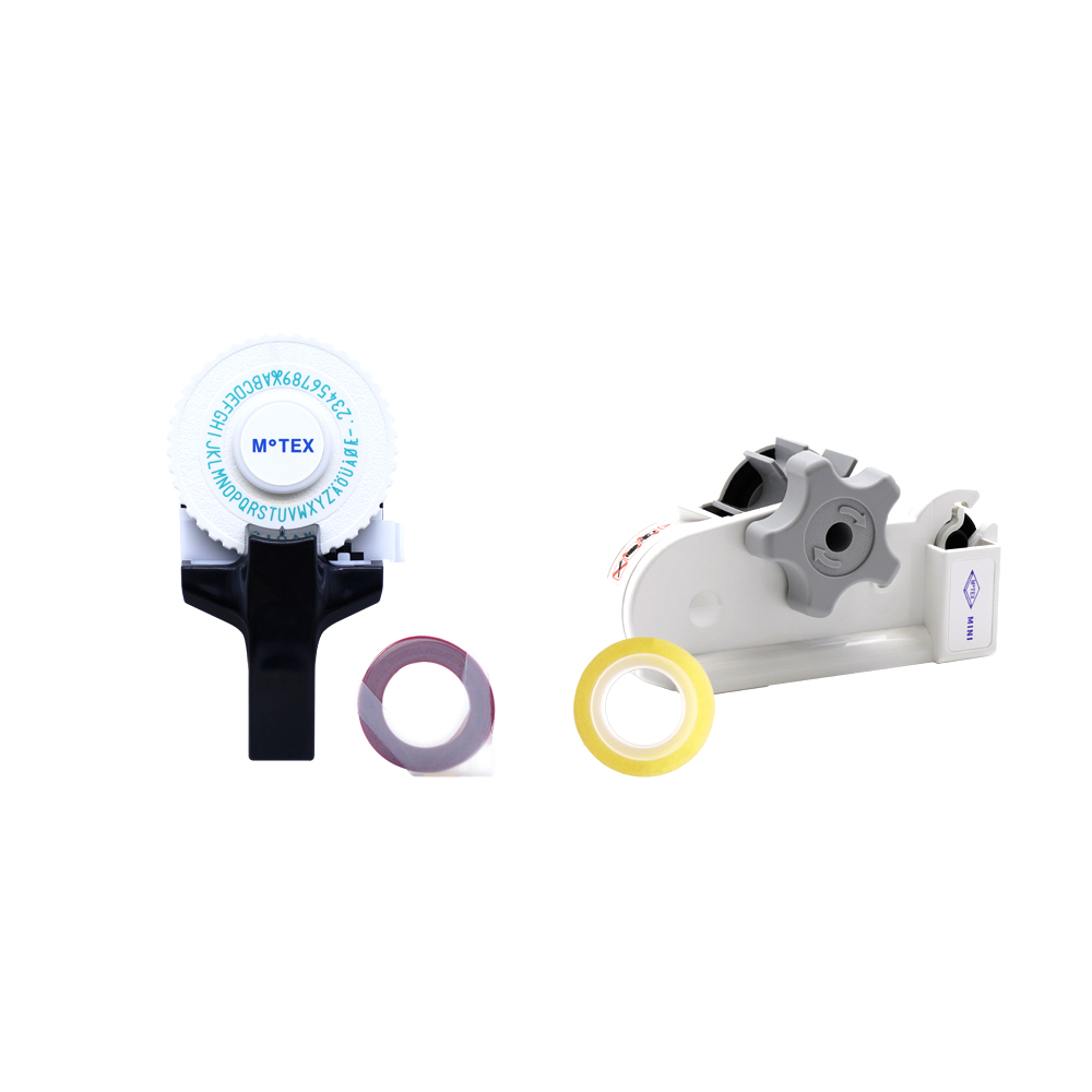 모텍스 라벨 메이커 또각이 E-101 + 테이프 디스펜서 미니 세트 13,000원