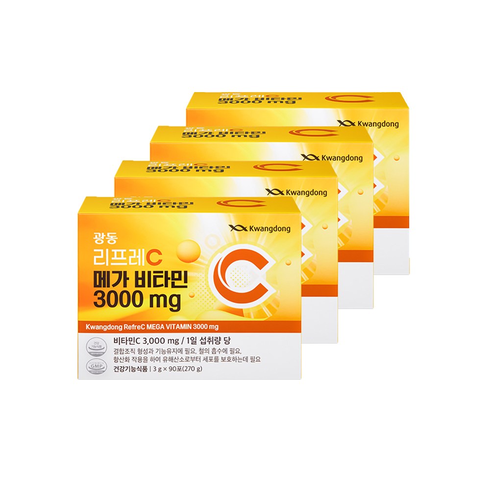광동제약 리프레C 메가비타민 3000, 270g, 4개 49,900원