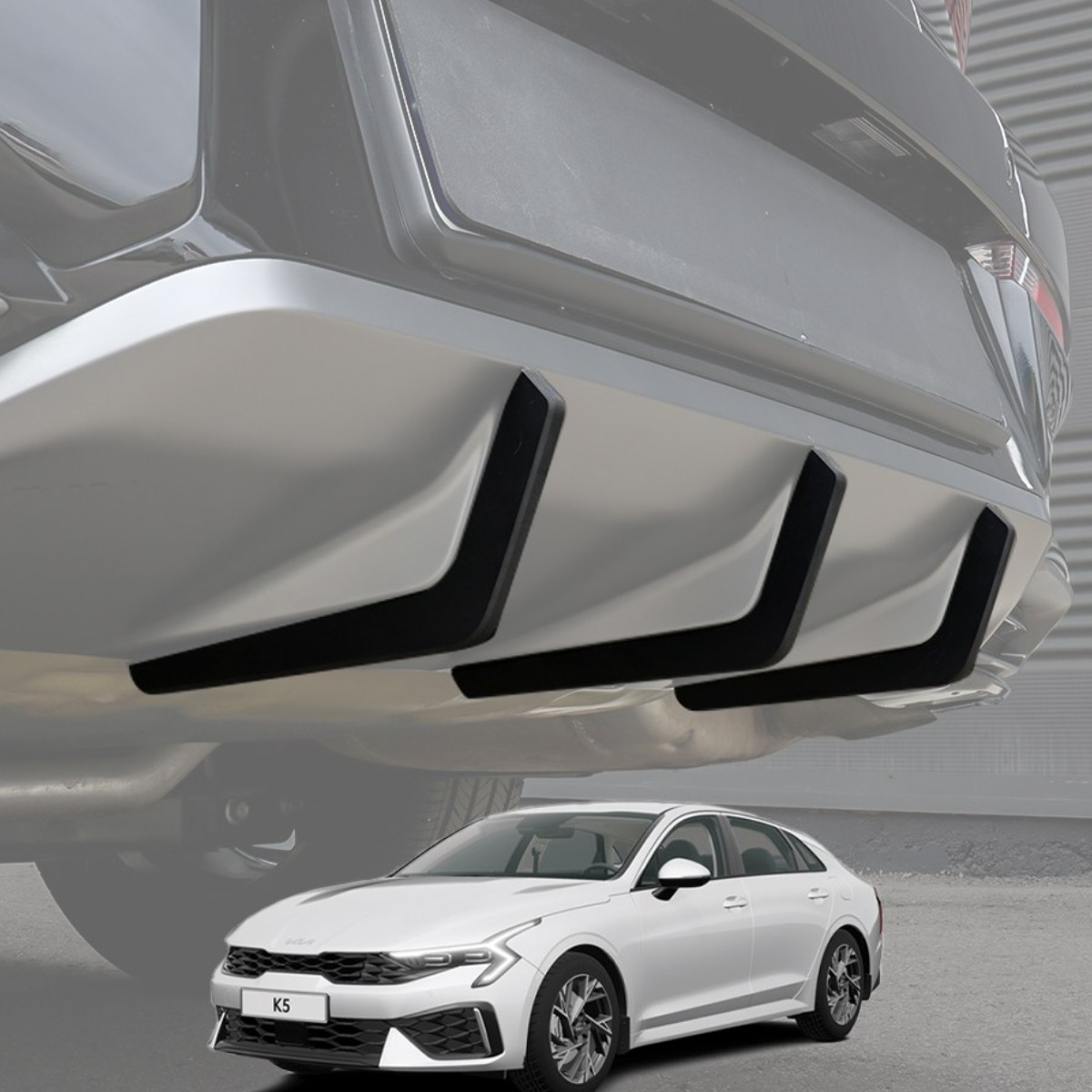 콘보이 기아 더뉴 K5 DL3 PE 바디킷 디퓨저연장킷 범퍼용품 몰딩 외관파츠, 무광(엣지없음), 더뉴 K5 DL3 PE 59,900원
