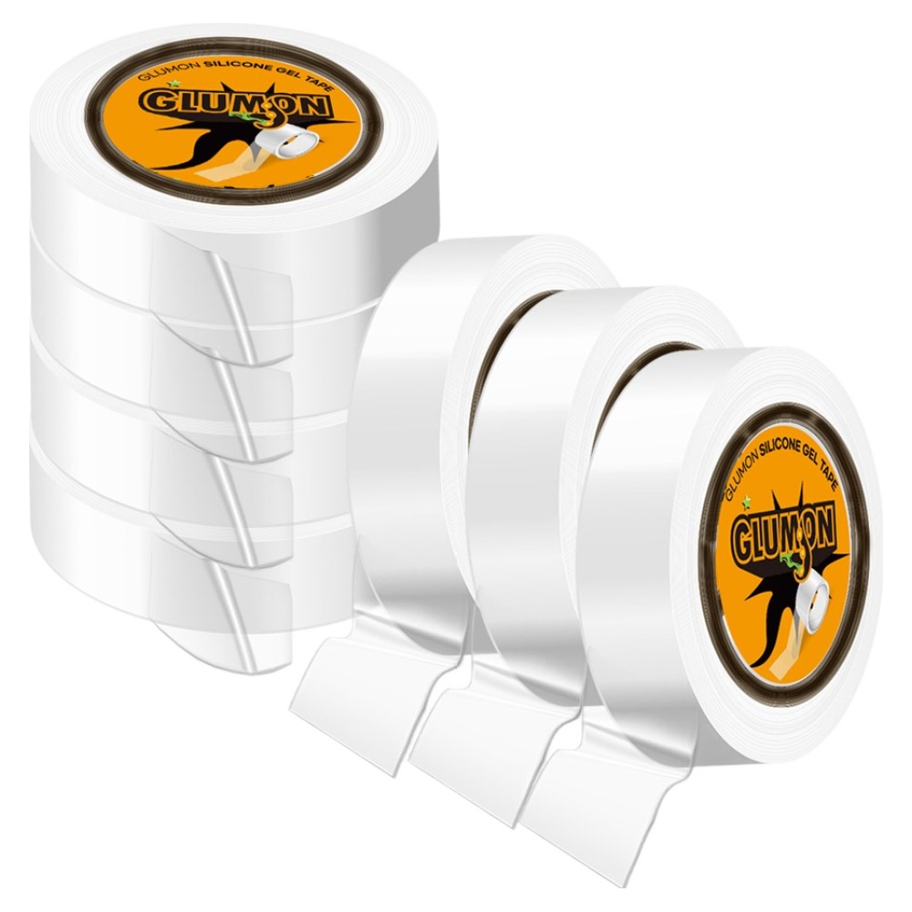 글루몬 자국없는 초강력 실리콘 클리어 겔 나노 양면 테이프 24mm x 1m, 7개 10,300원