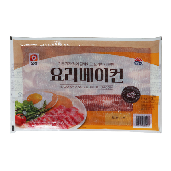 사조오양 요리베이컨1kg 10개 1박스, 10개, 1kg 112,390원