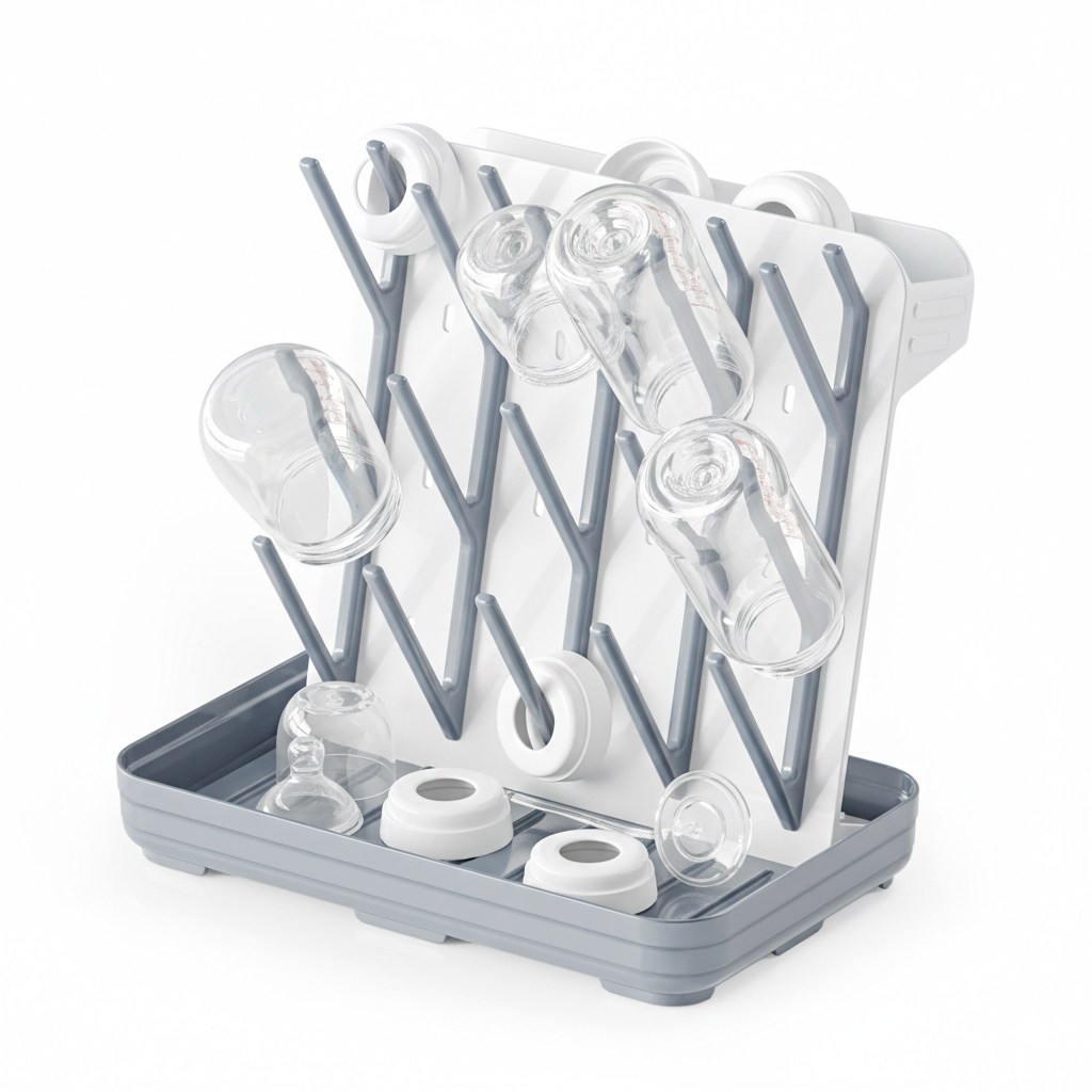 젖병 건조대 세로형 공간절약 주방 수납 정리대, 그레이, 20구 29,800원