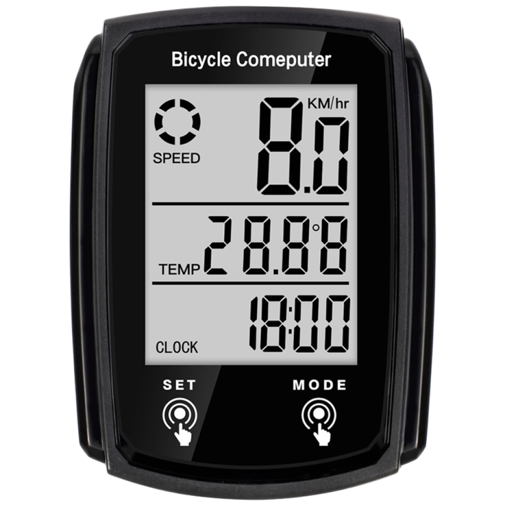 홈프로 19가지 기능 탑재 컴팩트 터치형 자전거 속도계 거리계, 1개, 블랙 13,700원