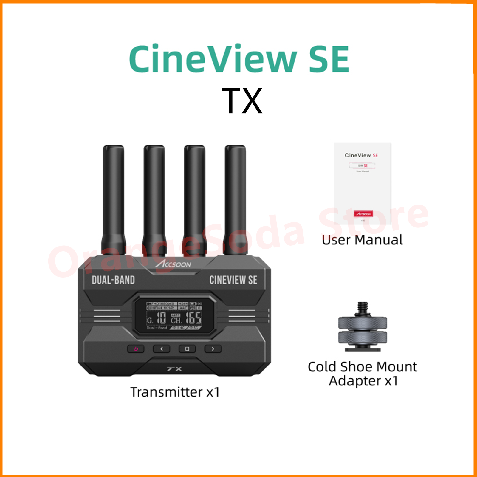 Accsoon 시네뷰 SE/HE SDI 및 멀티 스펙트럼 2.4Ghz 듀얼 밴드 무선 비디오 송신기 시스템 사진 414,700원