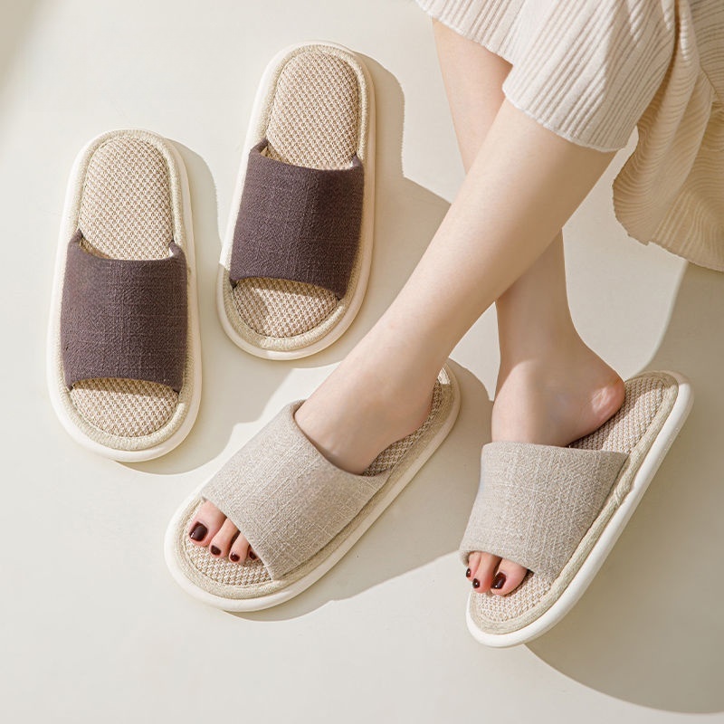 ClosArt 남녀커플 린넨 층간소음방지 쿠션 거실화 사무실 실내화 실내 슬리퍼 29,900원