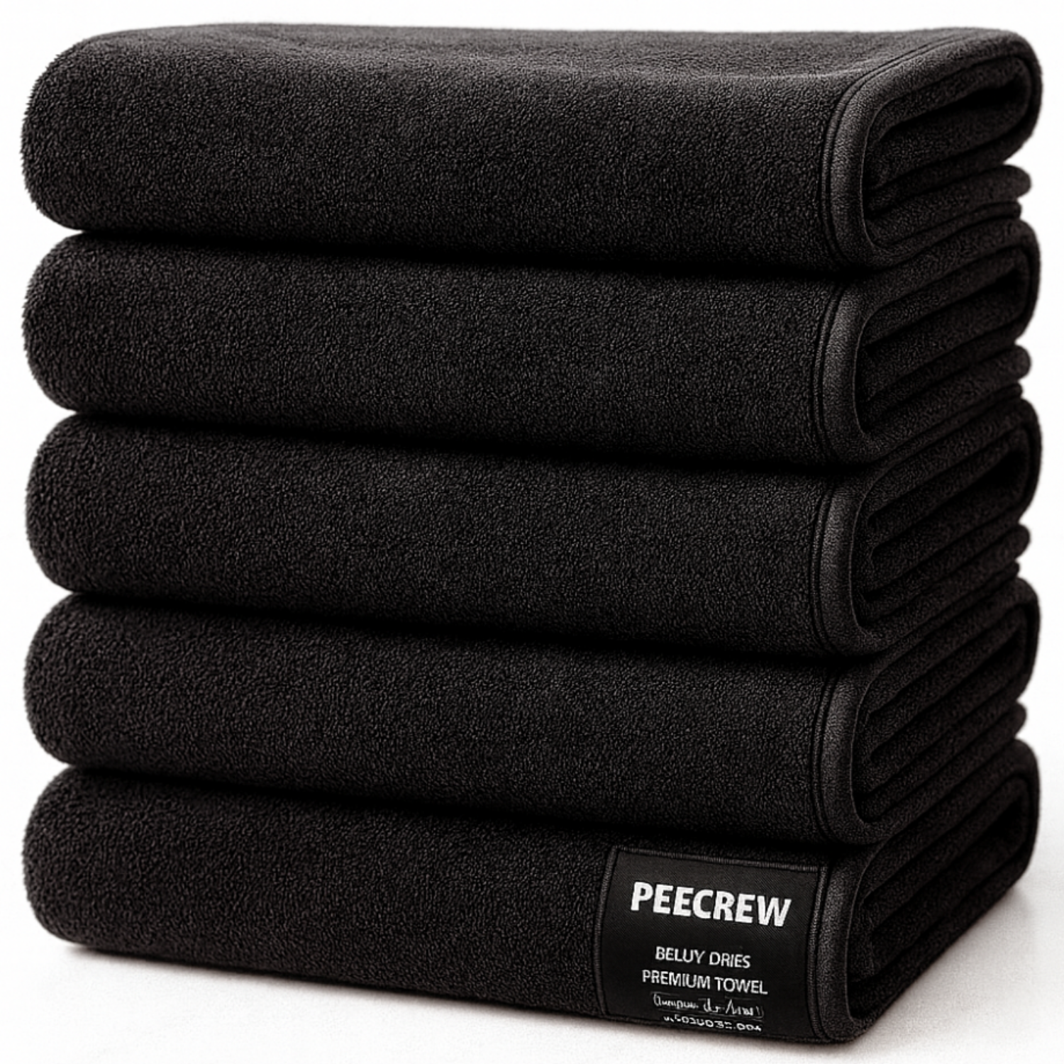 피크루 먼지제로 프리미엄 극세사 수건, 5개, 블랙 22,900원