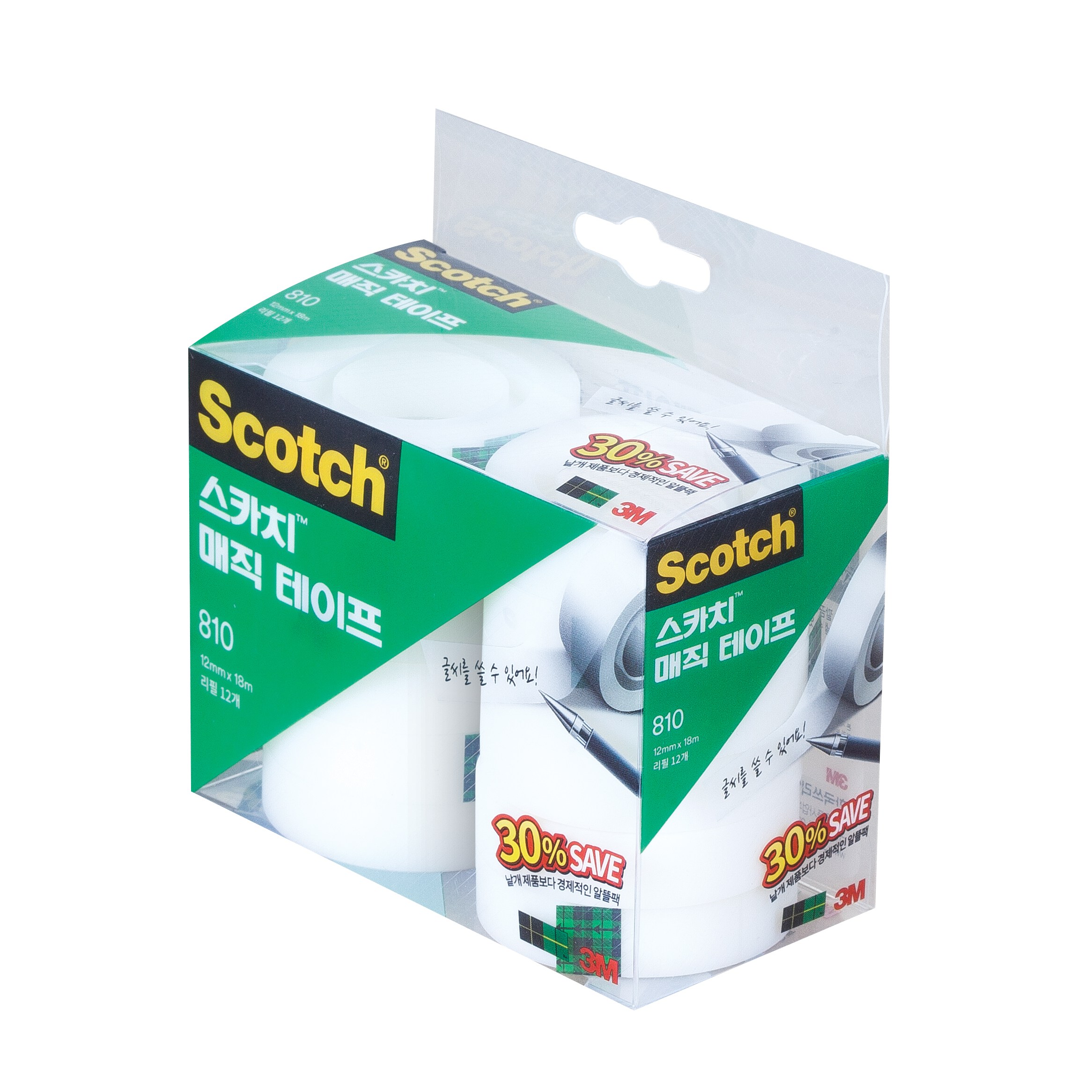 스카치 매직 테이프 세이빙팩 12mm 810R-12 11,470원