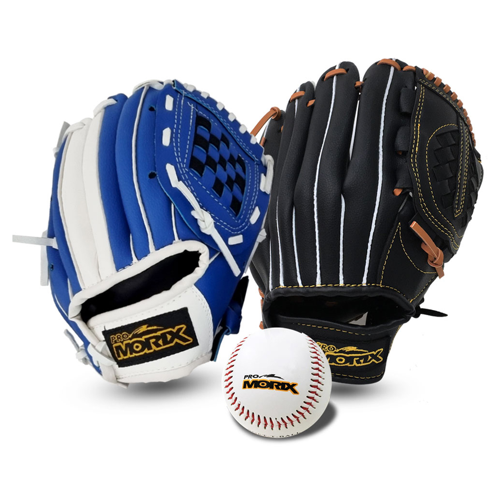 프로모릭스 아빠와 아들 야구 글러브 우투용 10.5인치 + 12.5인치 + 야구공 세트 53,900원