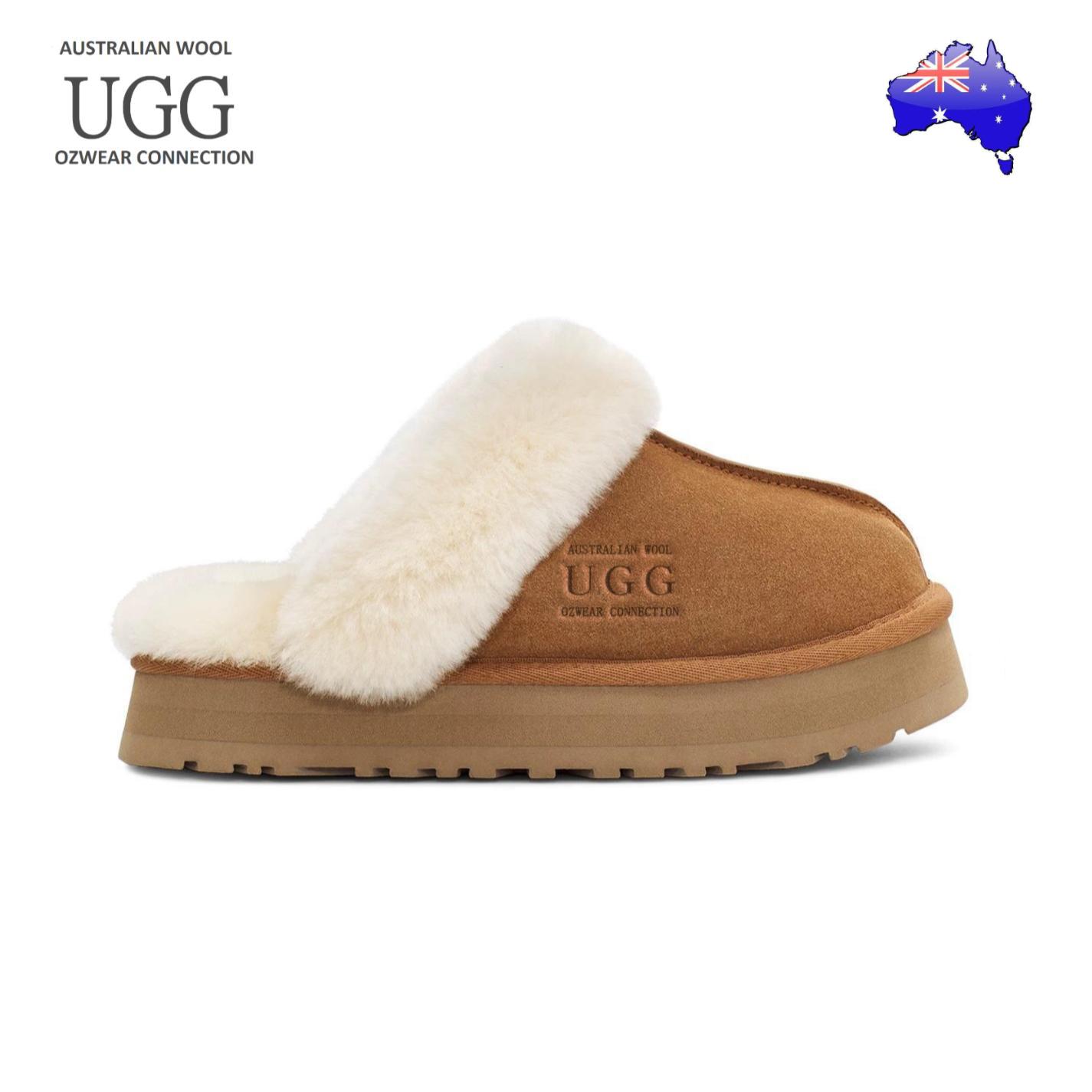 Australian UGG OZWEAR  어그 디스케트 여성 겨울 방한 털슬리퍼 1122550-CHE 59,990원