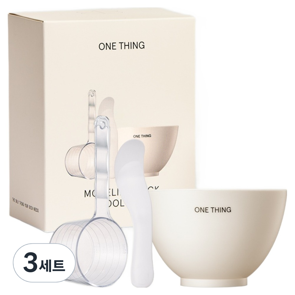 원씽 모델링 팩볼 + 계량컵 + 스파출라 세트, 혼합색상, 3세트 22,500원