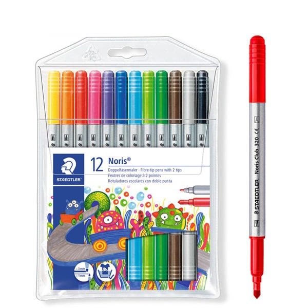스테들러  Noris 320 노리스 더블팁 사인펜 320 NWP12 12색 세트 4,220원