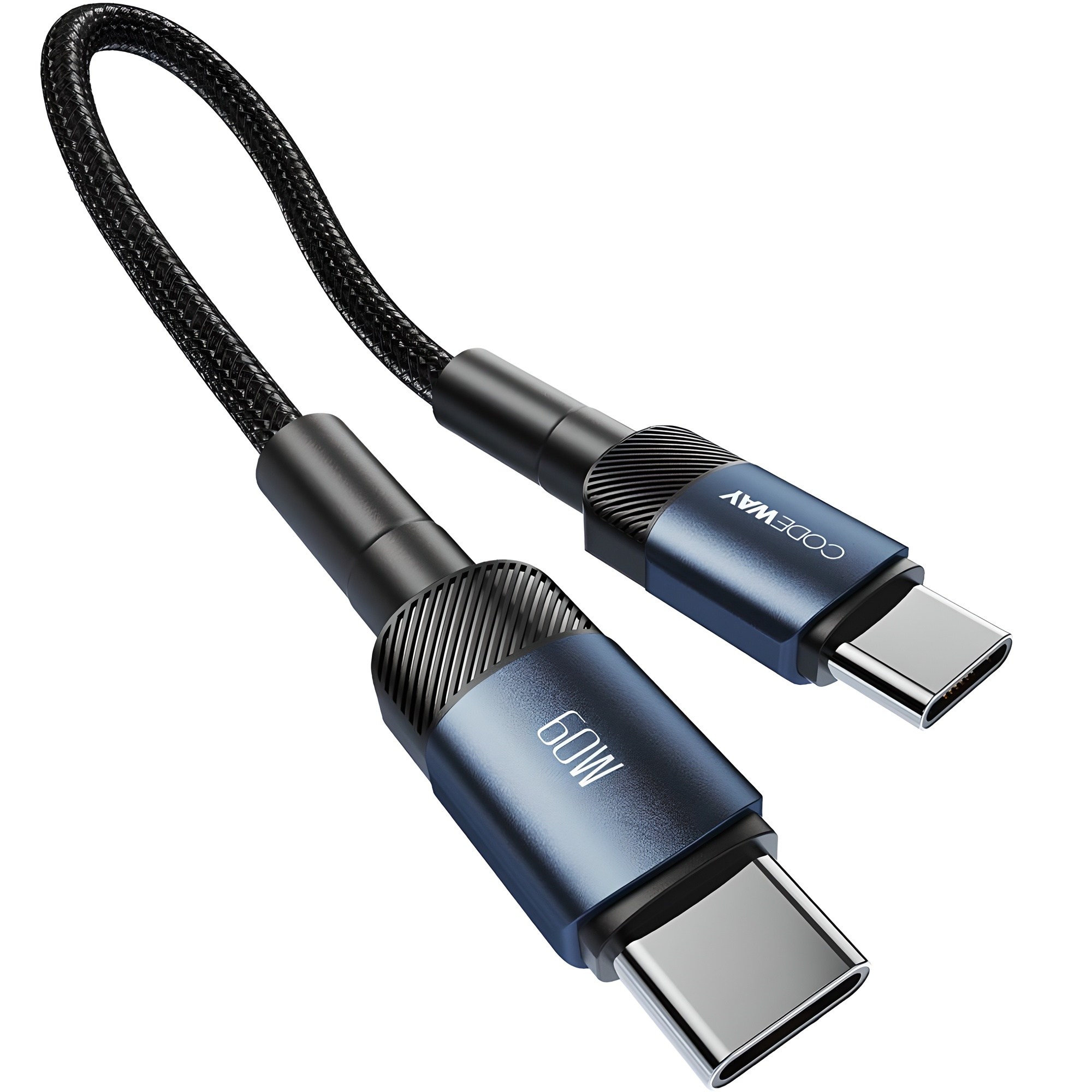 코드웨이 C타입-C타입 초고속충전 데이터 숏 케이블, 15cm, 블루 (C to C ), 1개 4,030원