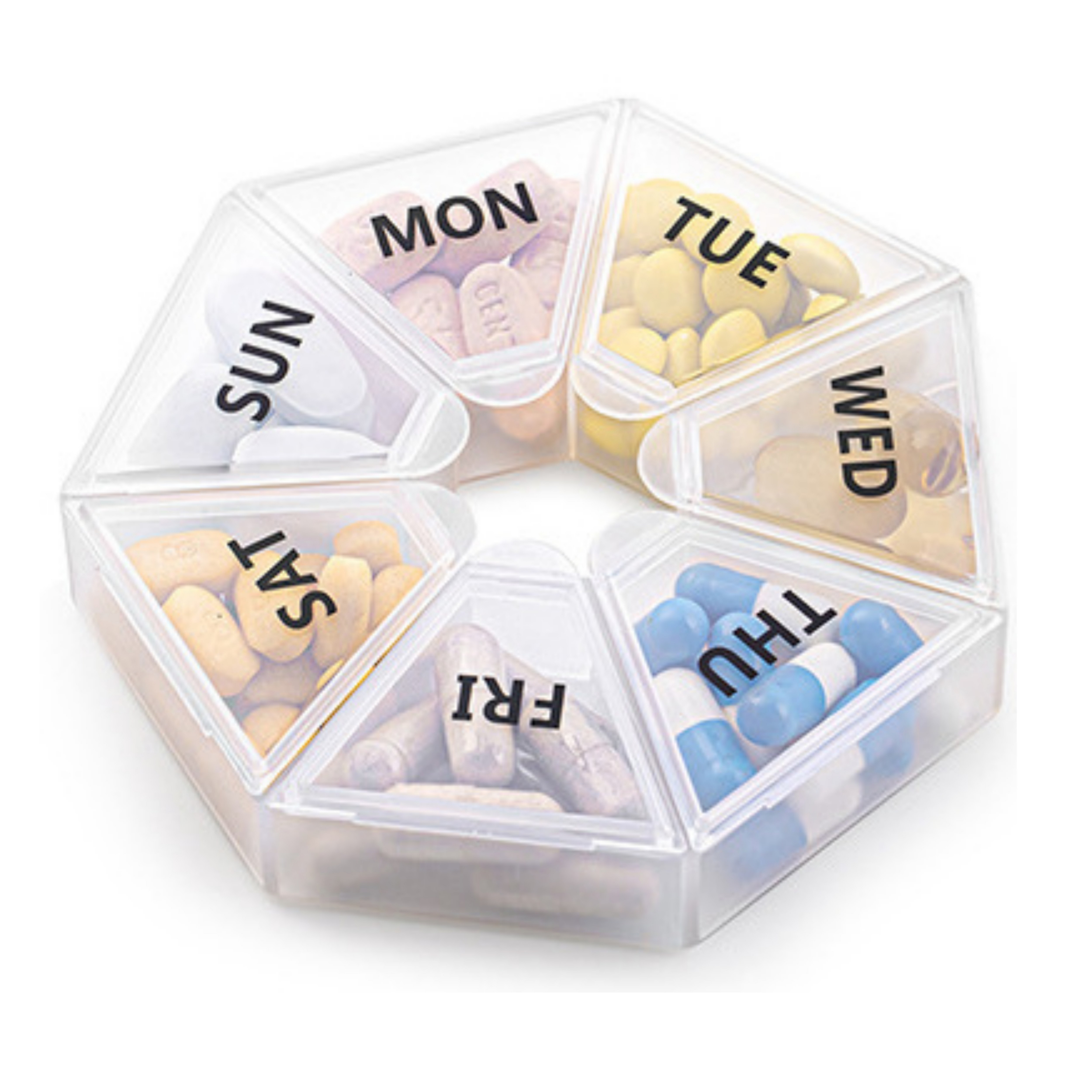 별오점 휴대용 일주일 약통 알약 영양제 케이스 화이트 4,550원