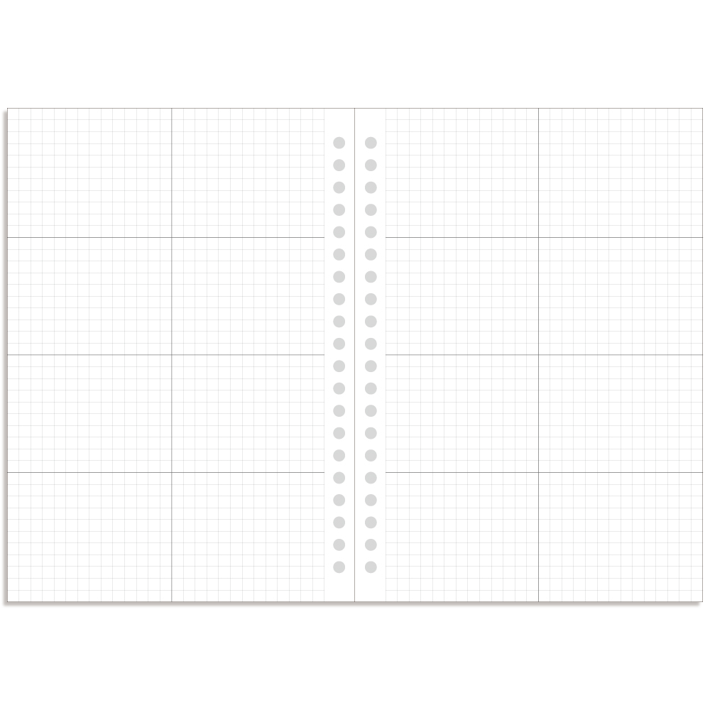데이스테이션 A5 20공 바인더 프리노트 그리드 라인 도트 리스트 3,000원