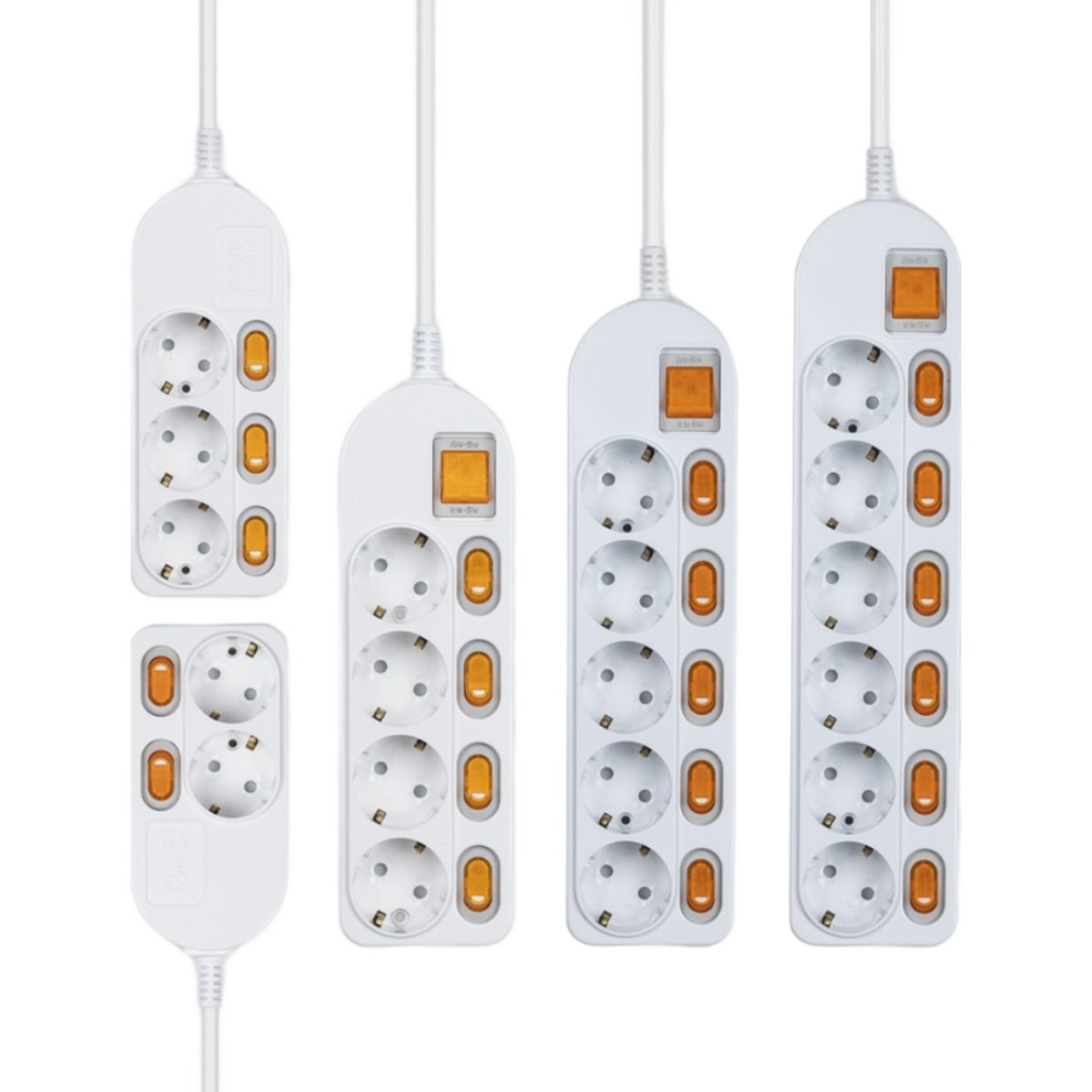 국산 안전 멀티탭 4구 1.5m 과부하 차단 개별 스위치 접지 세탁기 건조기 멀티콘센트, 1개, 화이트, 10m 36,090원