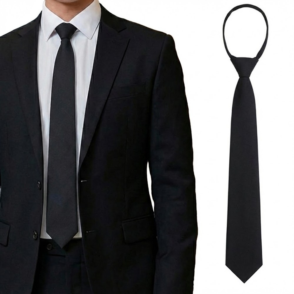 프렌티 남자 조문용 장례식 검은 넥타이 4,300원