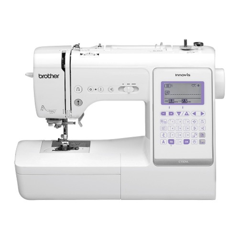 부라더미싱 C150VL 재봉틀 이노비스 가정용 전자 미싱 브라더 와이드테이블 증정, 화이트+퍼플, 부라더미싱 C150VL 950,000원