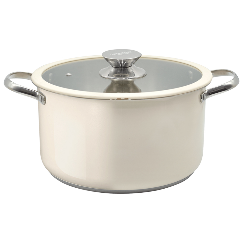 코닝웨어 라일리 인덕션 스텐 24 양수 냄비, 24cm, 스텐+아이보리, 1개 44,900원