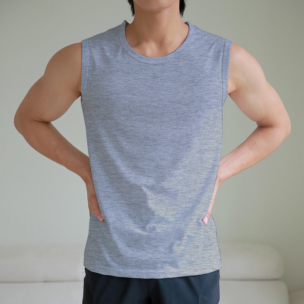 코튼 슬리브리스 머슬핏 빅사이즈 2장세트 L-9XL 21,900원