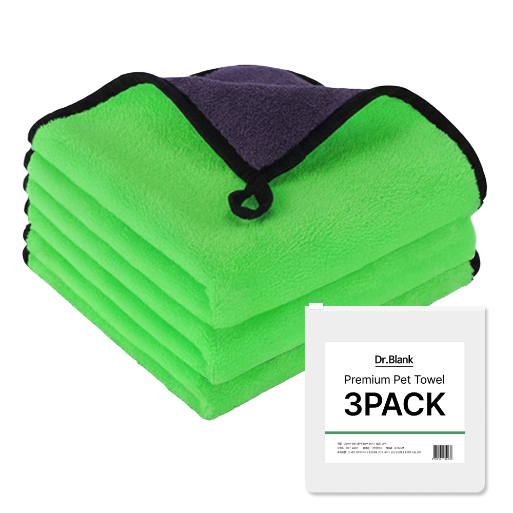 닥터블랭크 강아지 프리미엄 퀵드라이 목욕타올 수건 3p 9,900원