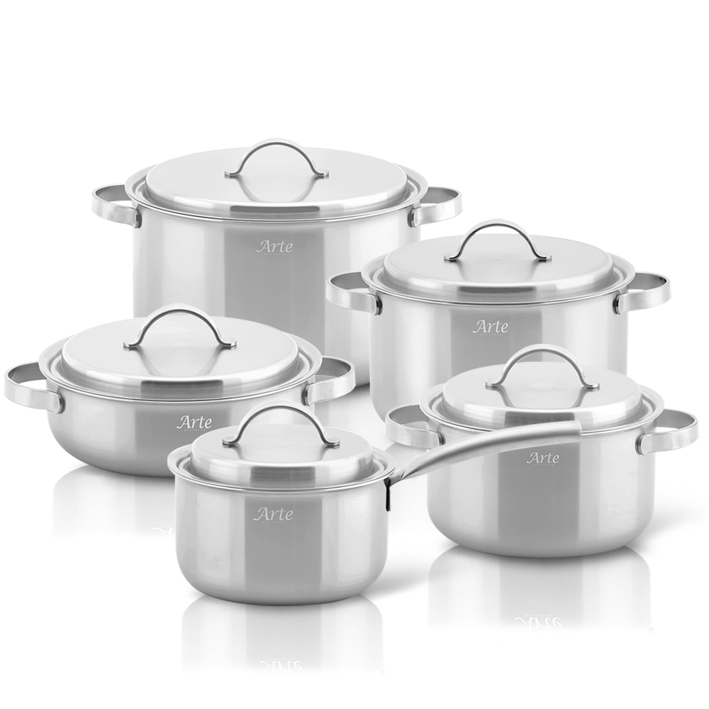 퀸센스 아르떼 통5중 냄비 세트 A형 5p 인덕션 IH 301,730원