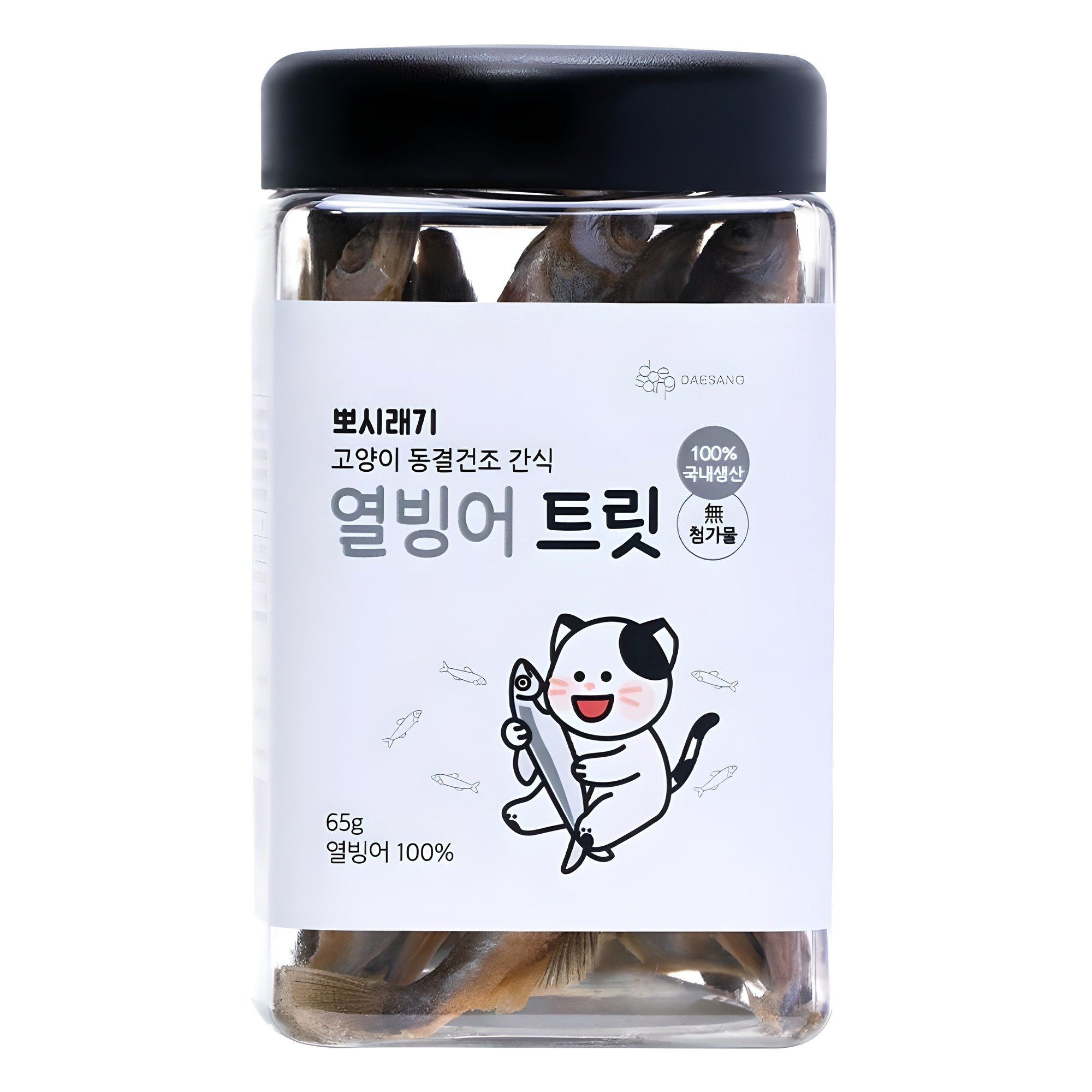 뽀시래기 고양이 생후 3개월령 이후 큐브트릿 동결건조, 열빙어, 65g, 1개 11,900원
