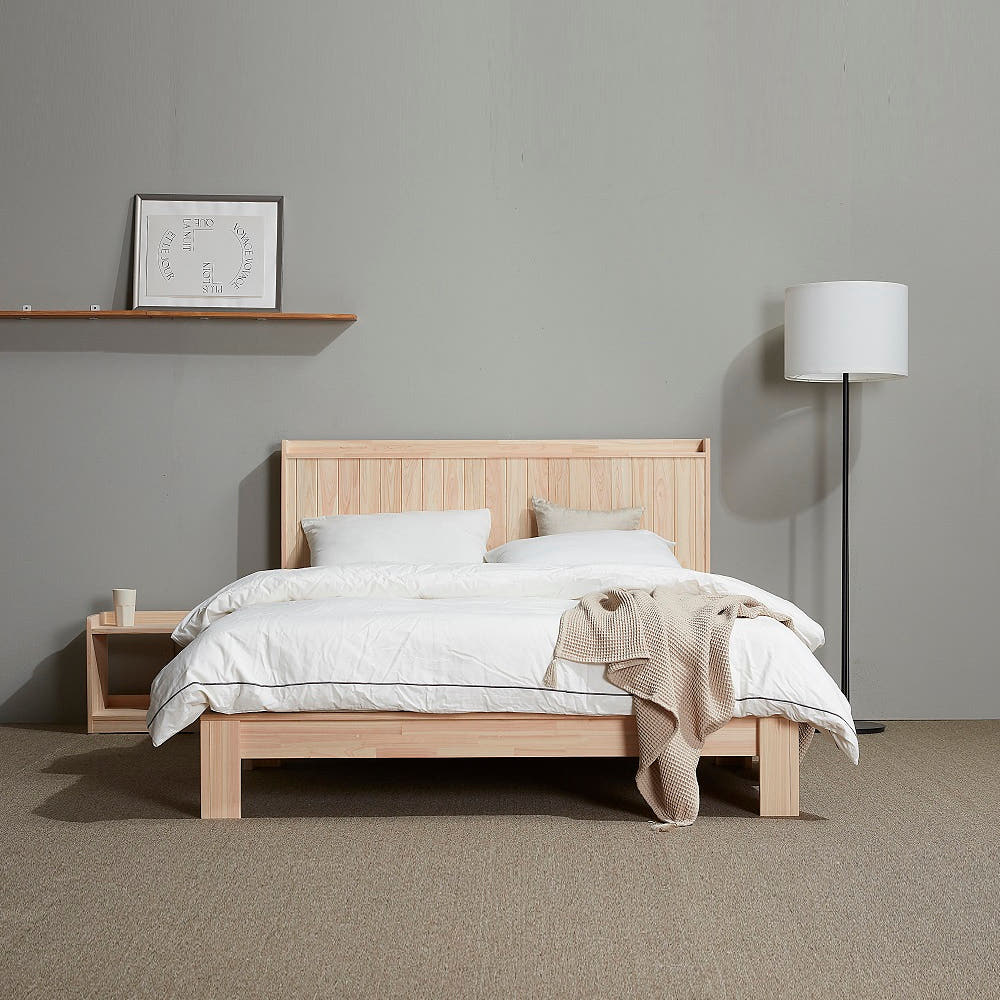 바르숲 유절 루바형 편백나무침대 원목침대 침대프레임 636,000원