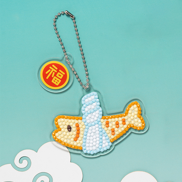 민화샵 보석십자수 키링 새해 만들기 액막이 명태 S250081B, 10개, 혼합색상 25,400원