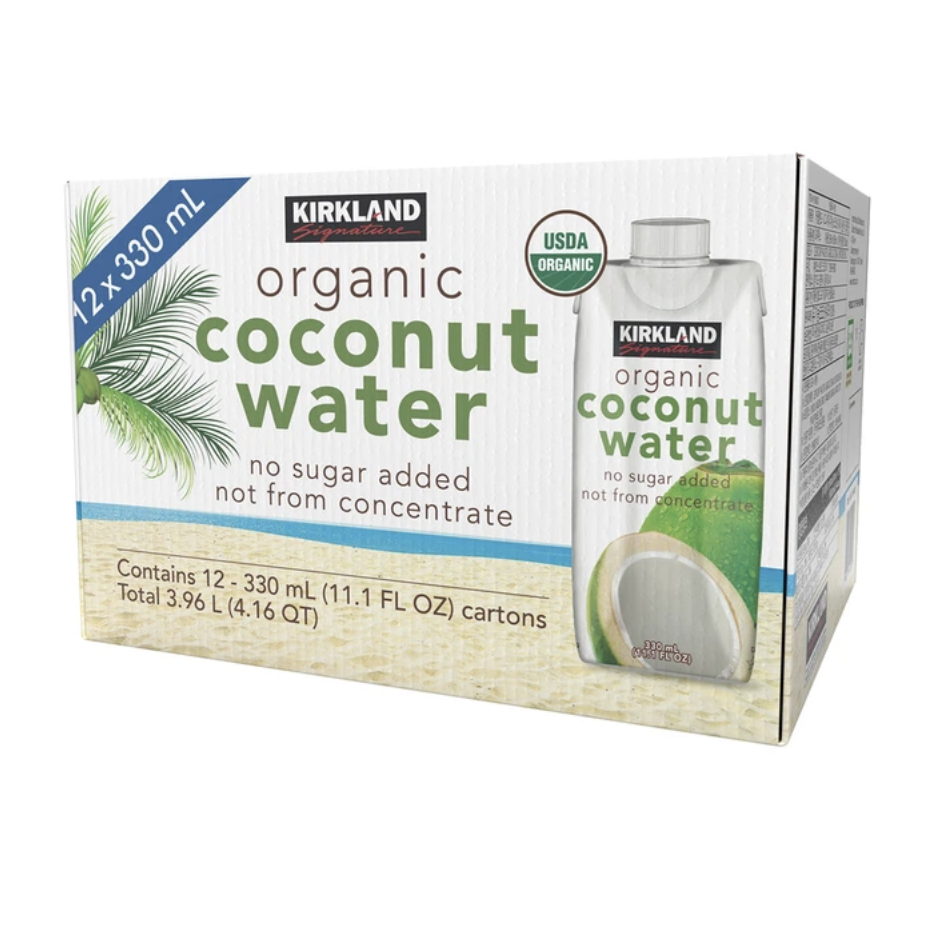 코스트코 커클랜드 시그니춰 유기농 코코넛 워터 330ml 음료 과일 팩 주스, 3.96L, 1박스 31,980원