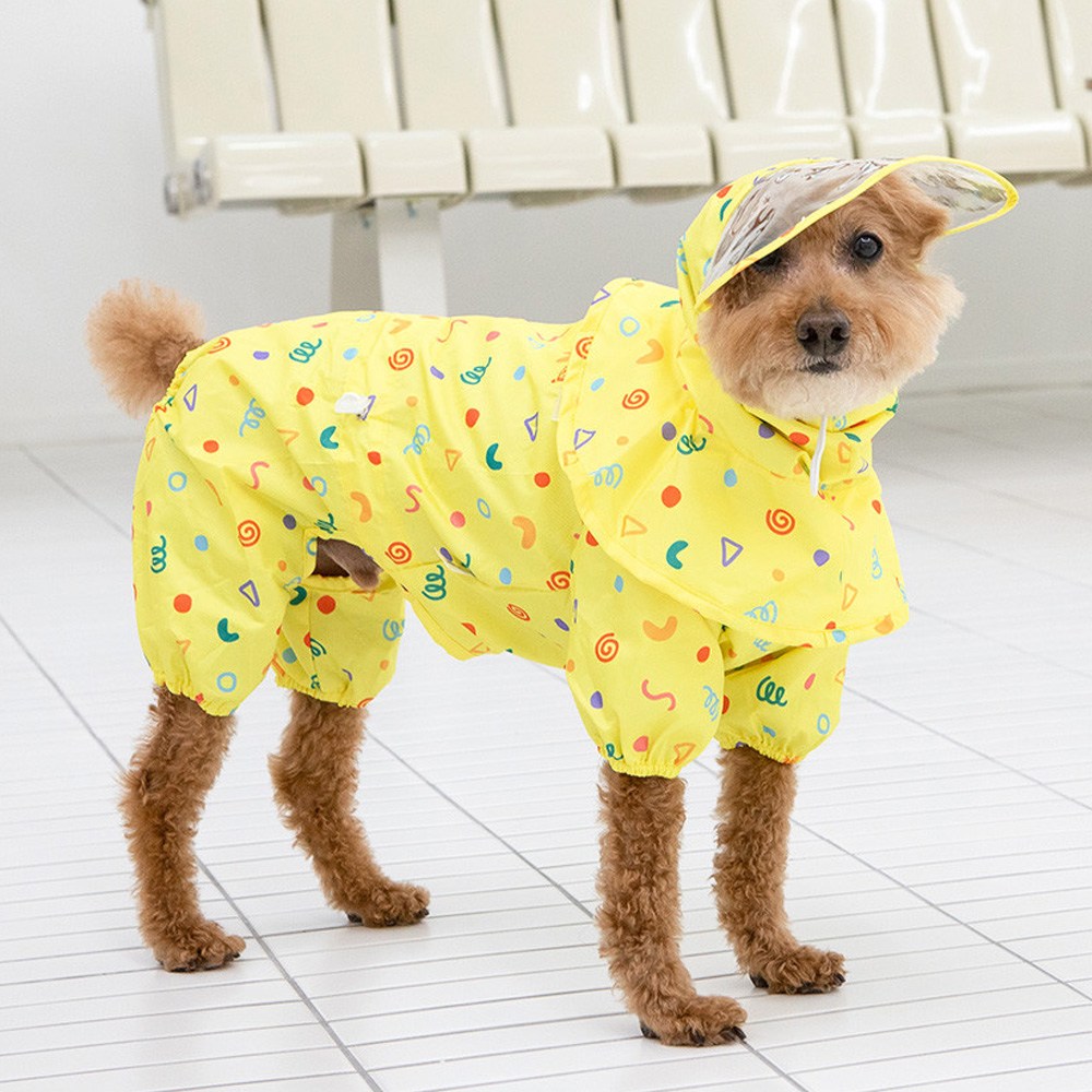 유앤펫 시즌2 드로잉팝 올인원 우비 중형견 대형견 레인코트, 1개, 현재가 36,500원