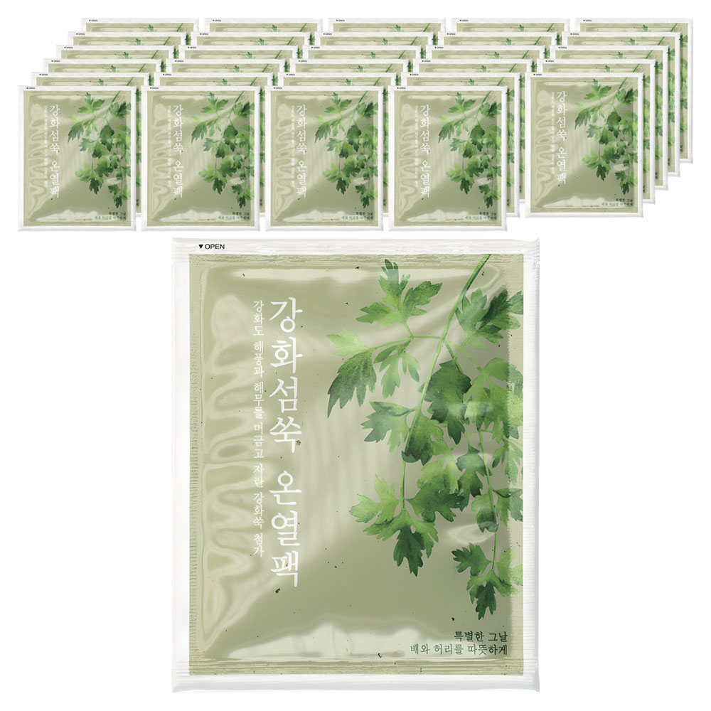 부착형 강화섬쑥 온열팩 60g, 40개 37,210원
