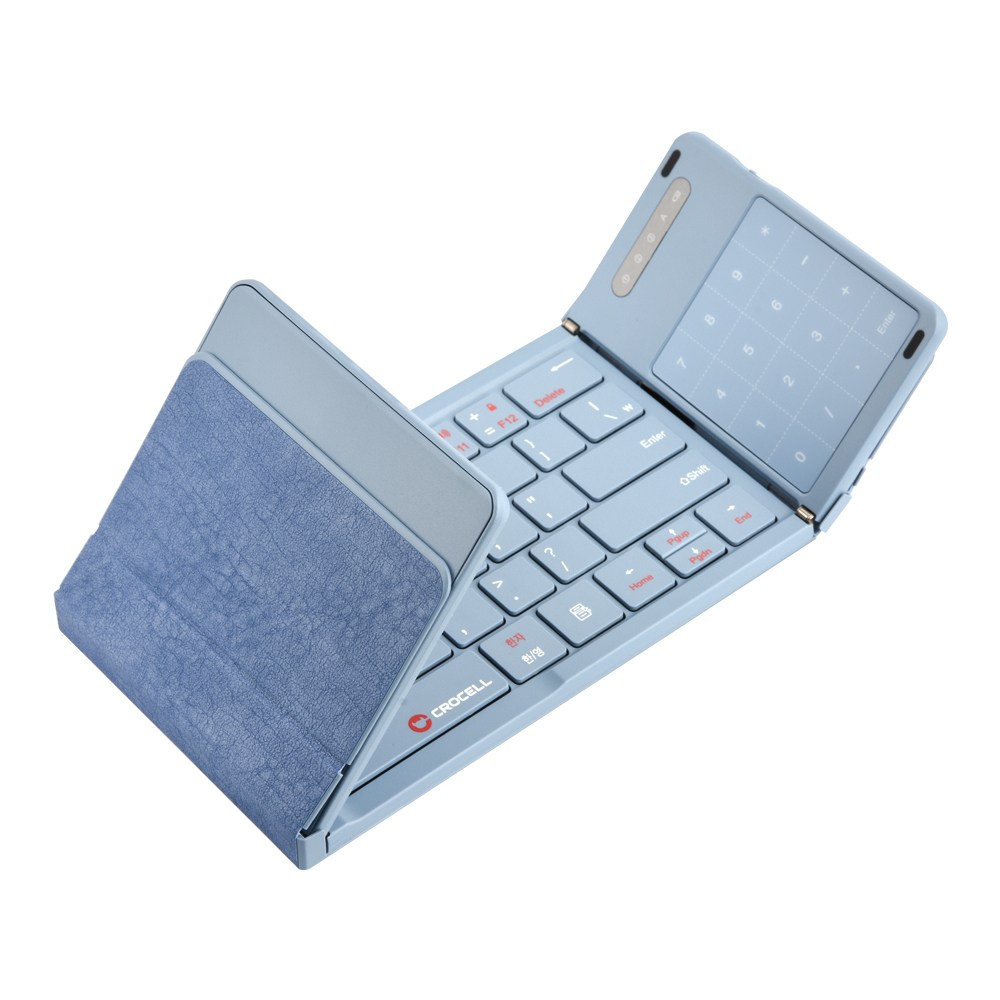 크로셀 CROCELL C-Flip Hybrid Touch 하이브리드 터치 접이식 무선 블루투스 키보드 (블루) 54,800원