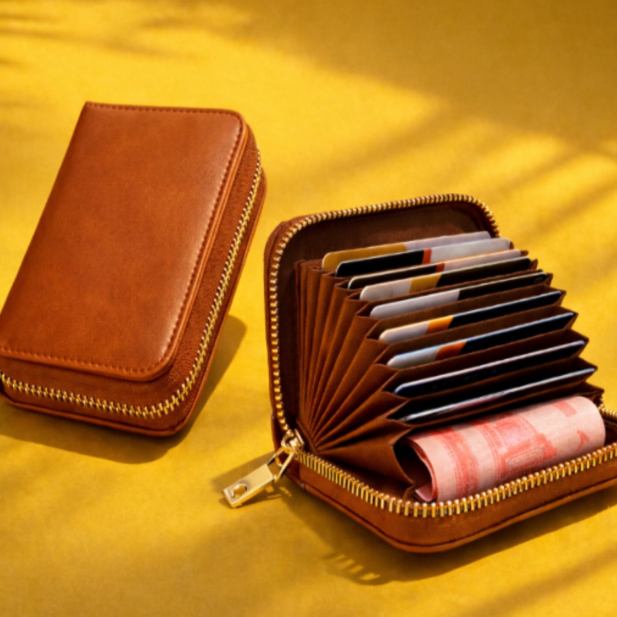 MODEON 가죽 아코디언 해킹방지 카드지갑 5,000원