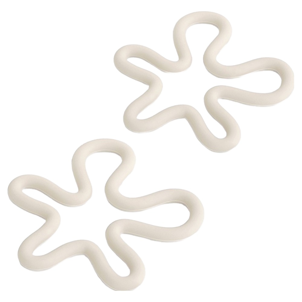 데미무드 물결 실리콘 냄비받침, 크림, 2개 6,600원