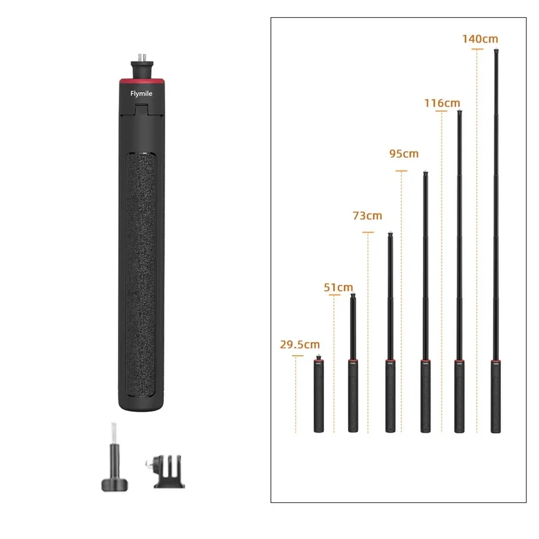 플라이마일 셀카봉 확장형 삼각대 DJI 액션 6/5 프로/4/3/오스모 360/포켓 3/인스타 360 X5 X4/고프로 13 34,450원