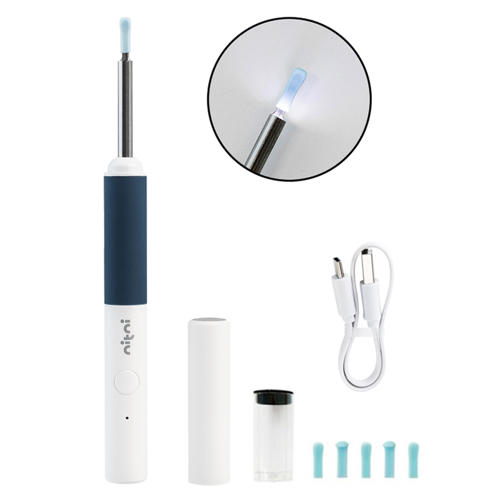 니트니 1000만 고화질 내시경 LED 스마트 이어픽 귀 클리너 NTN-EARPICK SE, 화이트 + 네이비, 1개 24,800원