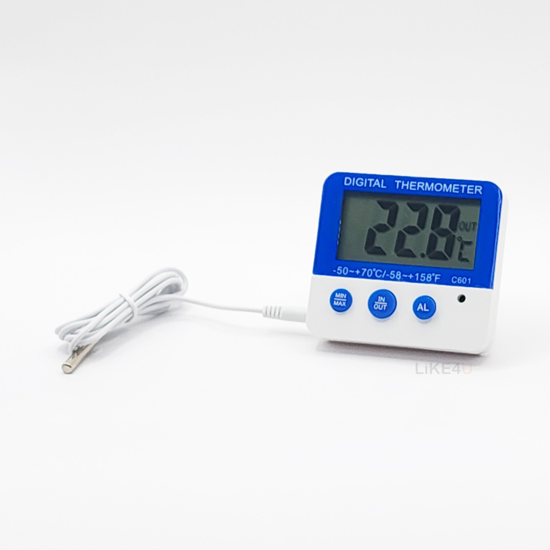 라이크포유 디지털냉장고온도계 C-601 알람 자석형 실내 실외 고온 저온 온도저장, 1개 8,600원