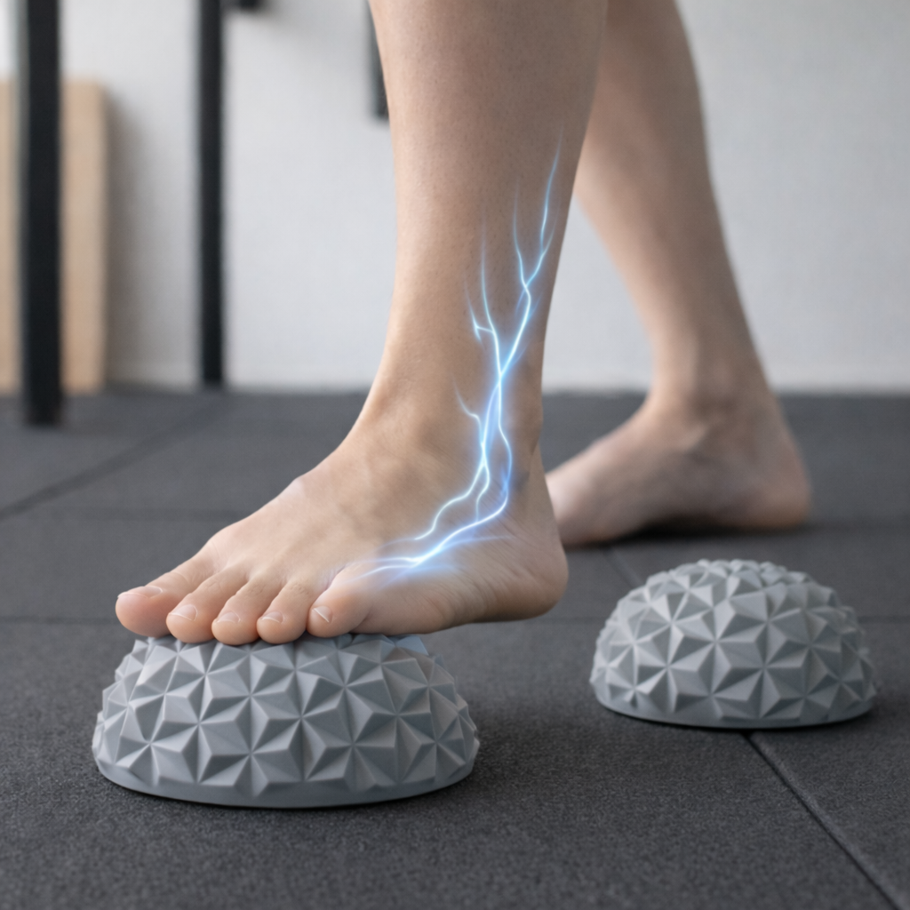 데일리코브 반구형 발바닥 지압볼 근막 마사지볼 1+1, 그레이, 1세트 12,000원