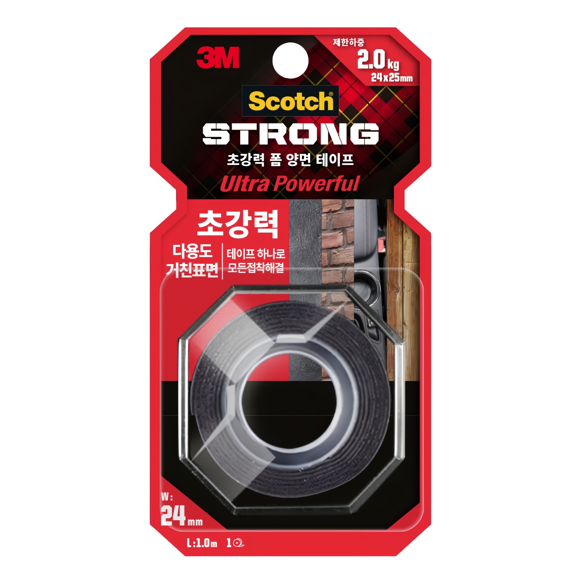 스카치 초강력 다용도 폼 양면테이프 거친 표면용, 1개 6,460원