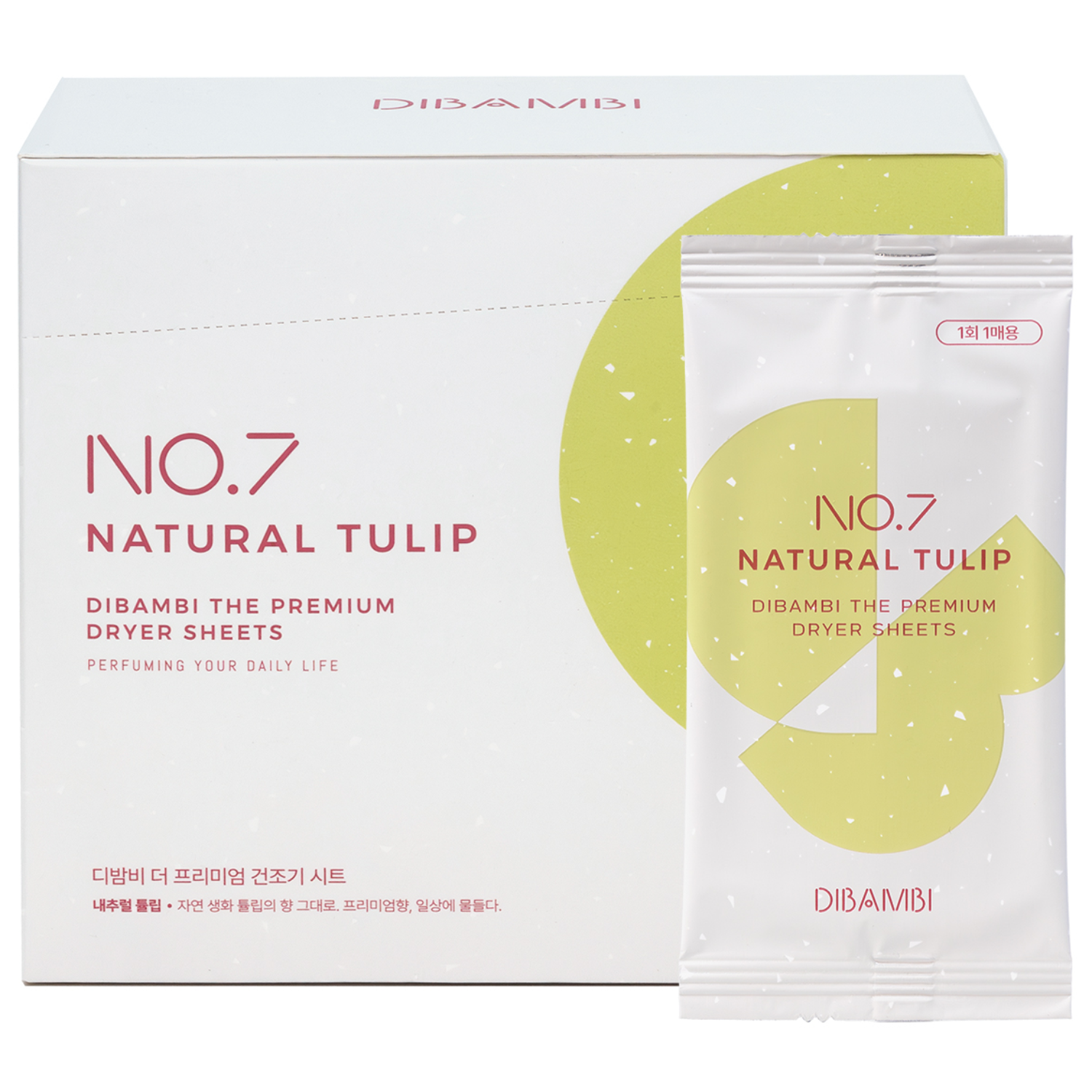 디밤비 더 프리미엄 건조기 시트 섬유유연제 7 내추럴튤립 본품, 40개입, 1개 21,900원