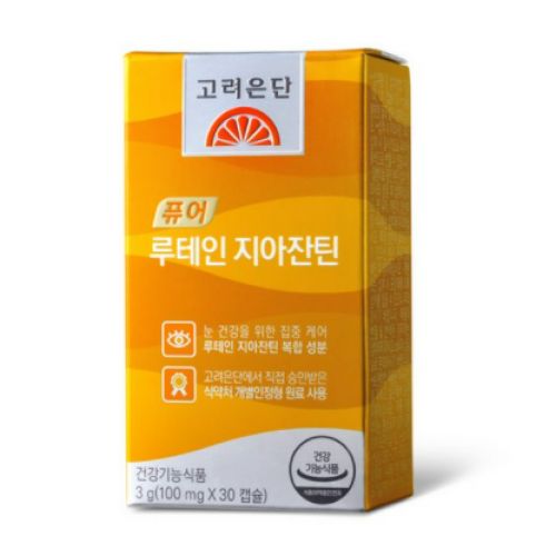고려은단 퓨어 루테인 지아잔틴 식물성캡슐 30캡슐x1개 (1개월), 30정, 4개 71,460원