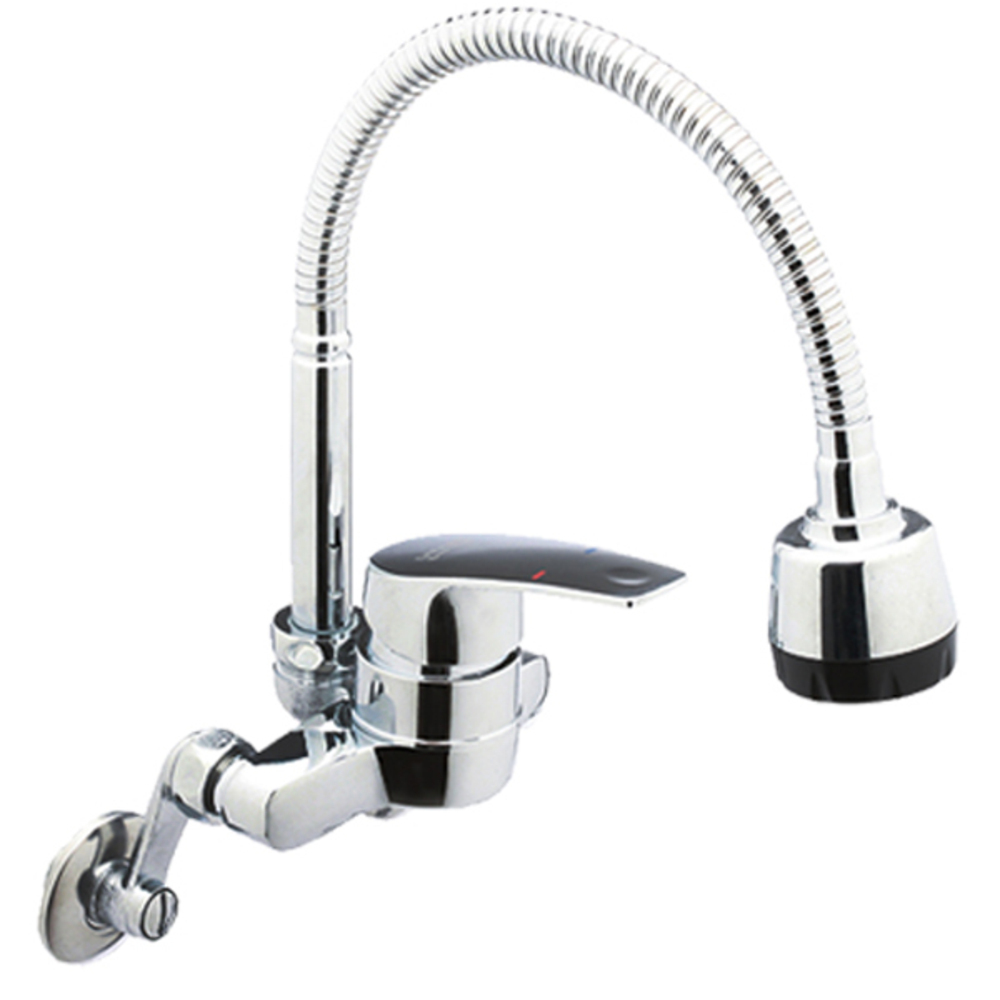 우리수도 OD 벽붙이 코브라 자바라 주방 싱크대 수도꼭지, 1개 32,750원