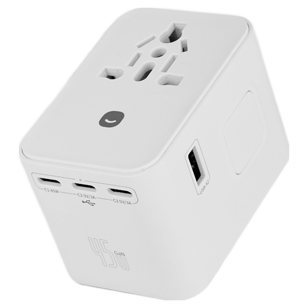 헤이홈 5포트 고속충전 PD 45W GaN 해외 여행용 멀티 플러그 어댑터 GKN-MA481WT, 1개 19,900원