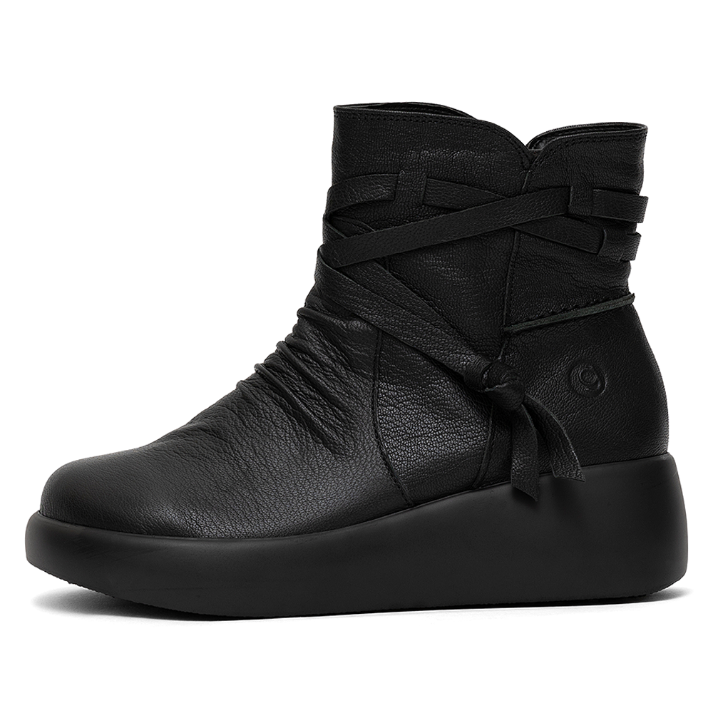 지쎄 제이슈 수제화 천연 양가죽 기모 안감 스첸 통굽 숏 부츠 108,900원