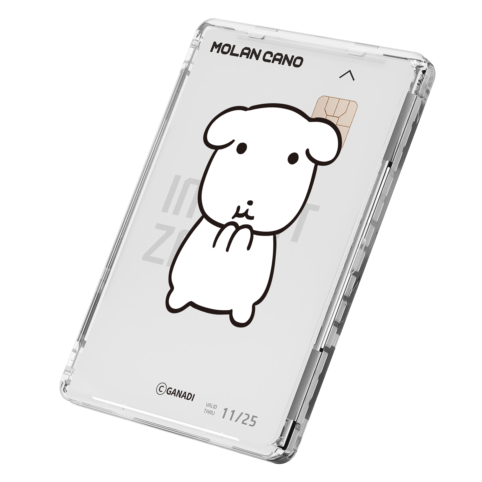 모란카노 가나디 디자인 맥세이프 2배 자력 투명 카드지갑, 10,500원