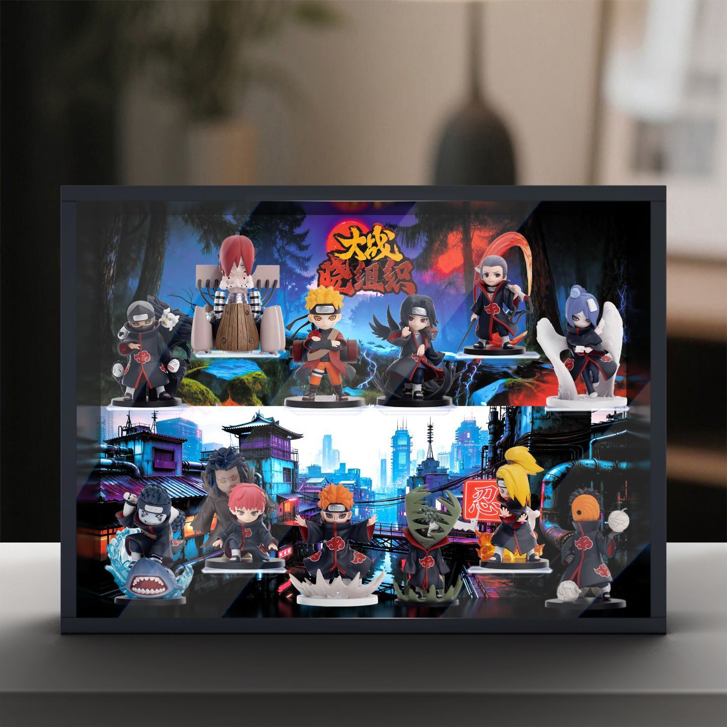 나루토 질풍전 아카츠키 시리즈 호환 피규어 액자 벽걸이 수납 프레임 박스 168,000원