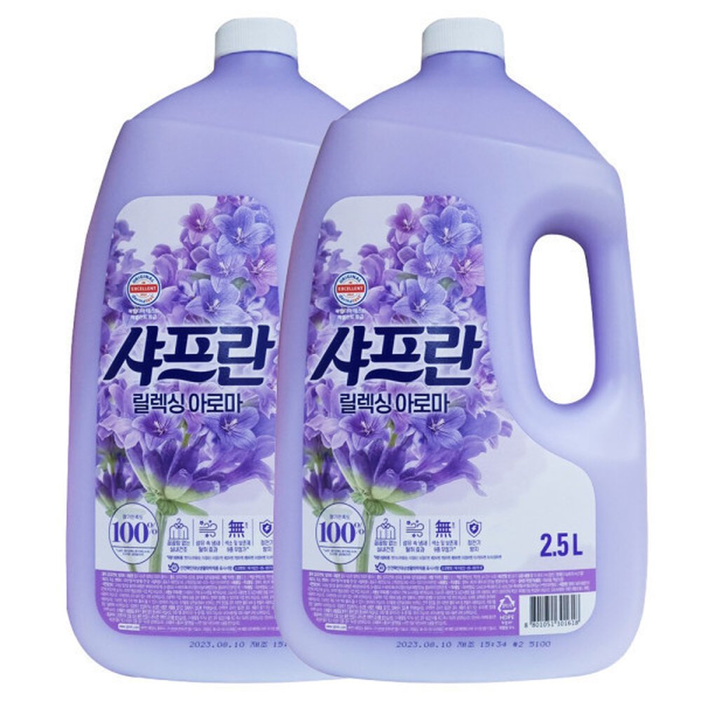 샤프란 릴렉스 아로마 섬유유연제 2.5L x 2개, 2.5L, 2개 14,500원